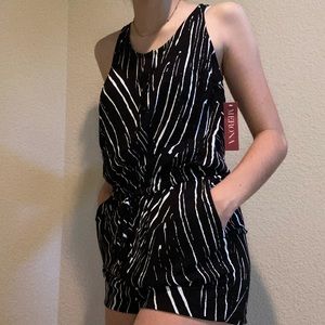 Black and white romper